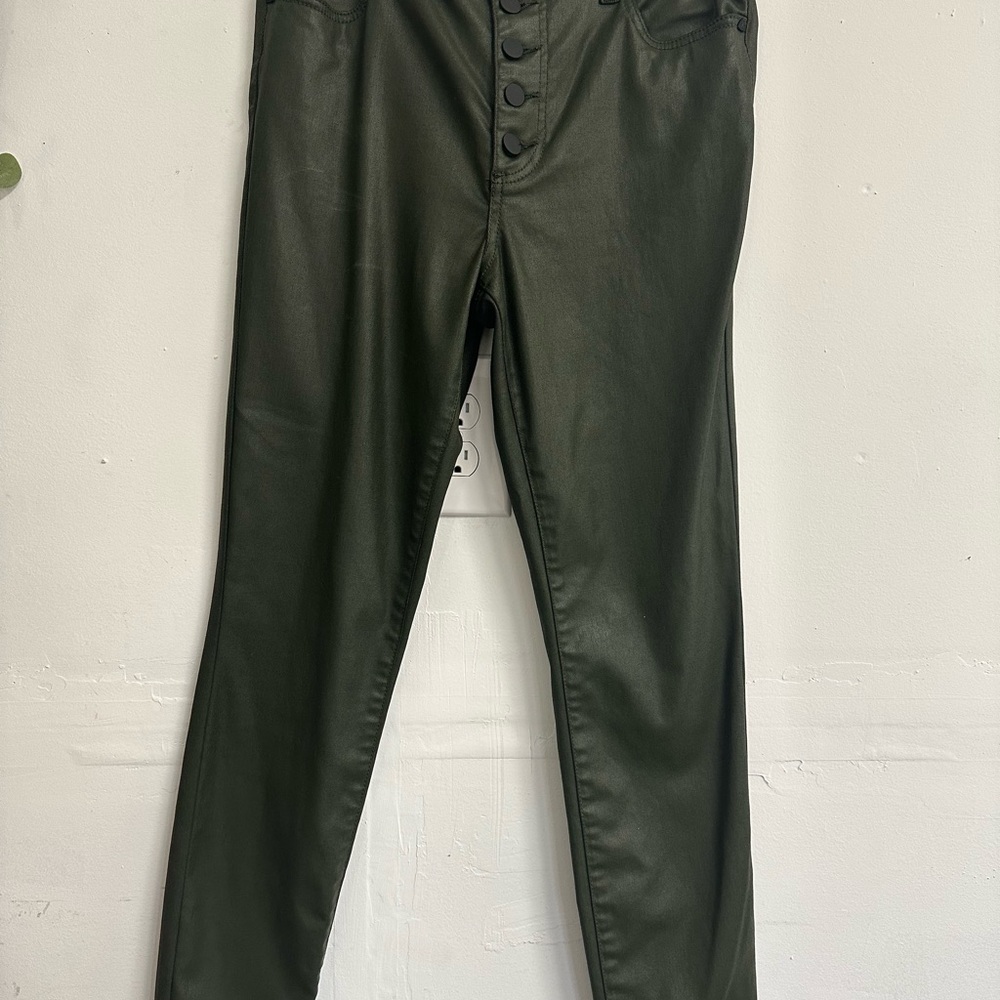 Kut from the Kloth Olive Faux Leather Pants